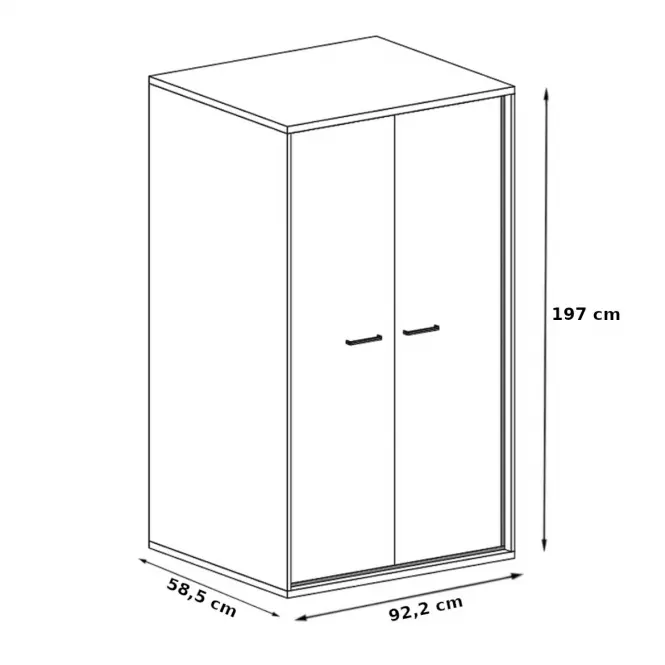 Szafa Mediolan M1 Natural Hikora
