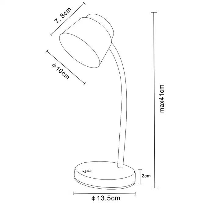 Lampa biurkowa LED 1607 5W Niebieska Lb1