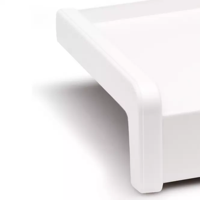 Zakończenie PVC do parapetu stalowego białe