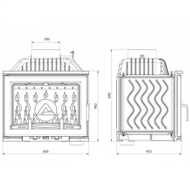 Wkład kominkowy W17 12.3KW EKO