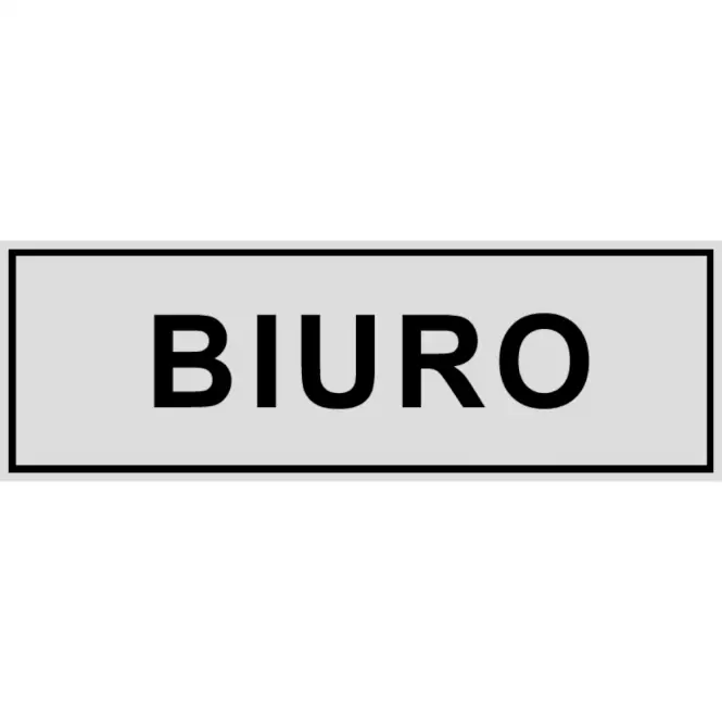 Tabliczka ˝Biuro˝ 80x220mm