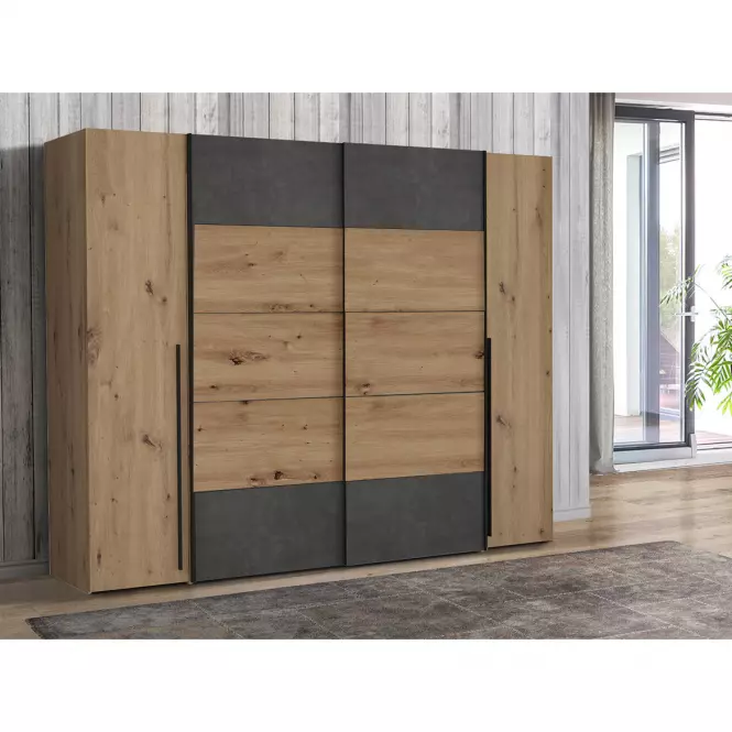 Szafa Narago 5 270 NRGS82511-C752 Dąb Artisan/Beton