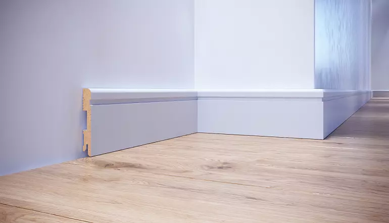 Listwa przypodłogowa MDF Foge LB2 100 biały półmat