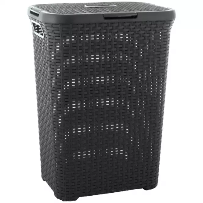 Kosz Na Bieliznę Style 60l 189211 Ciemny Szary