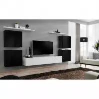 Meblościanka Switch IV Czarny/Biały