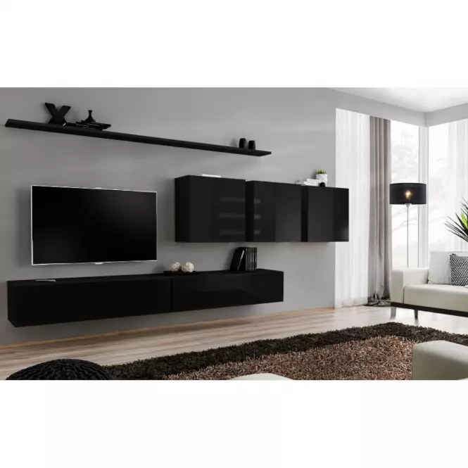 Meblościanka Switch VII Czarny