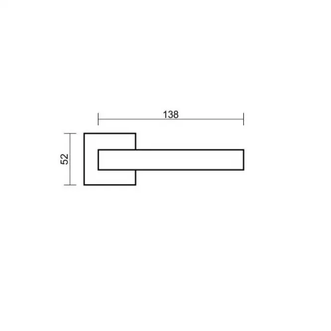 Klamka drzwiowa HEAVY R67F antracyt