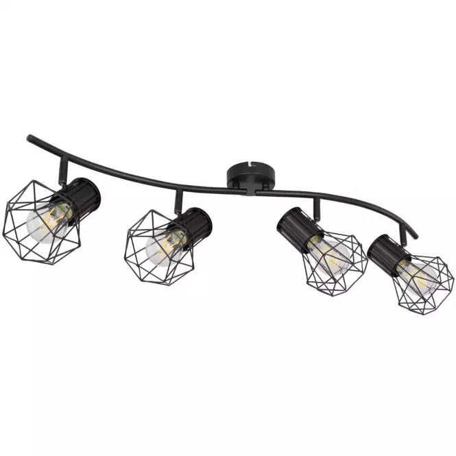 Lampa 54017-4 Czarny drut LS4