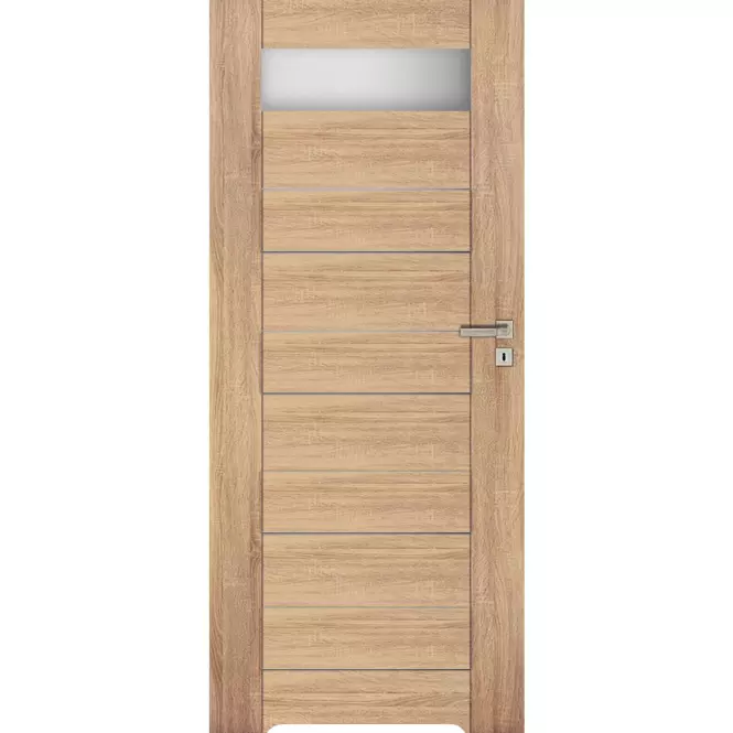 Drzwi wewnętrzne Vegas 1S 80L dąb sonoma WC + podcięcie