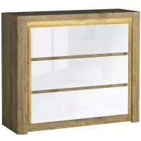 Komoda Livinio L6 Ribbeck/biały połysk