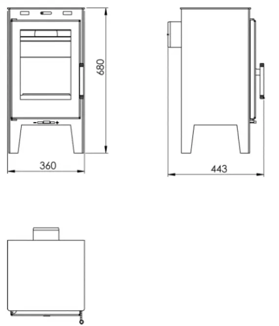 Piec Lys 6,3 KW Eco Design Panadero
