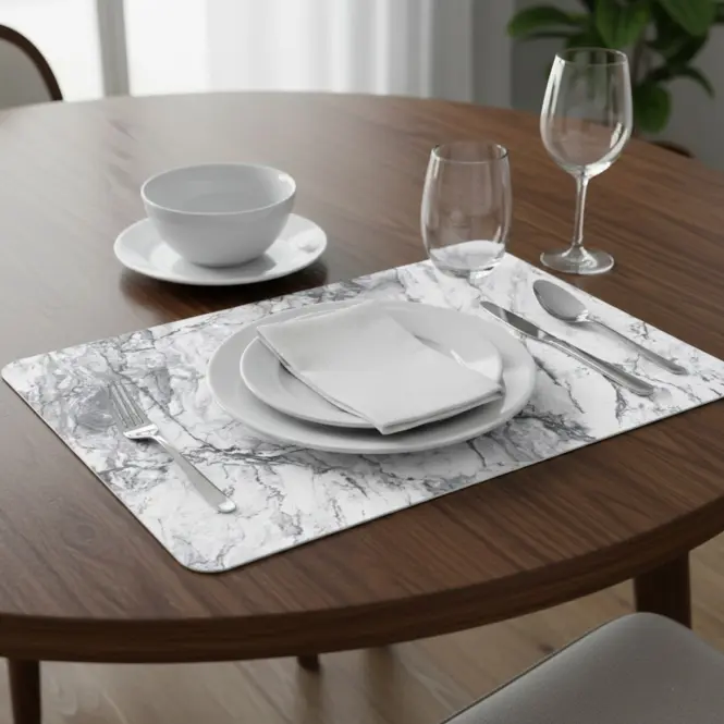 Podkładka na stół Marmi White 230-2544 29 x 44 cm