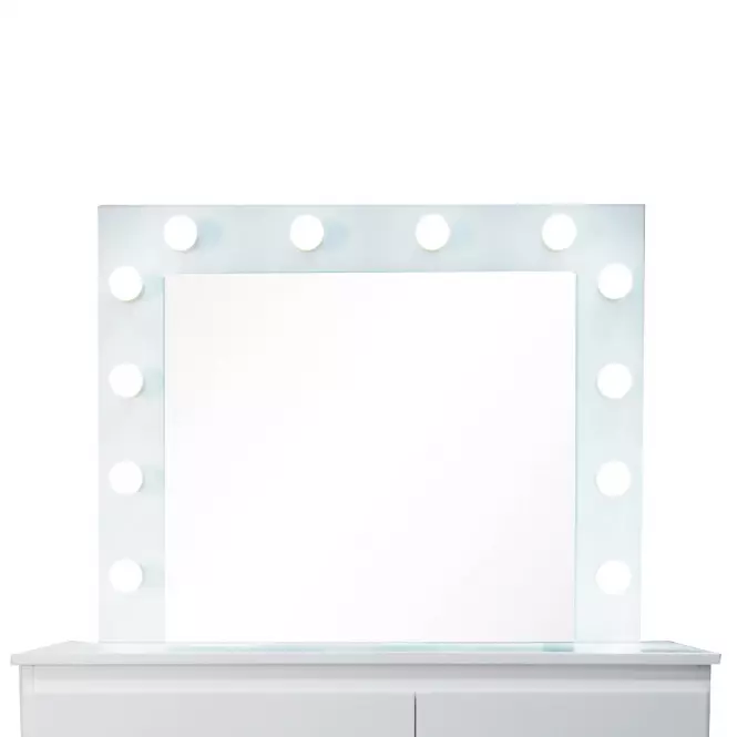 Toaletka Emma +led biała