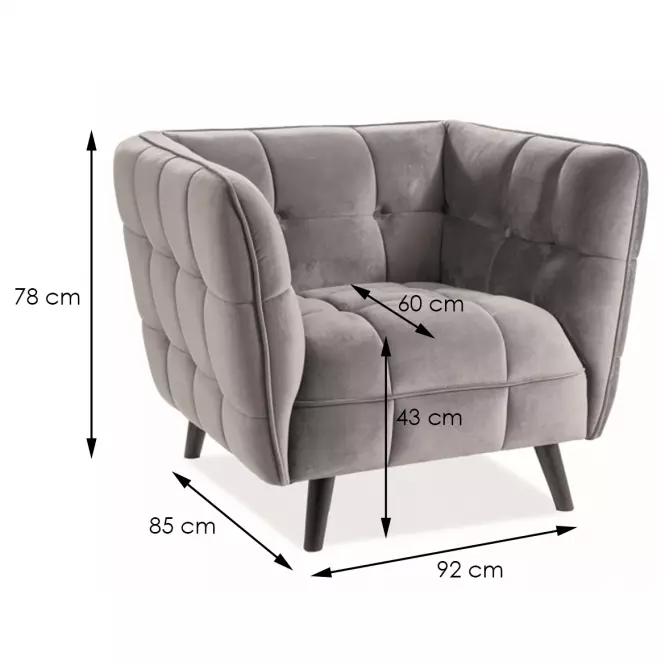 Fotel Dijon Riviera 91/wenge