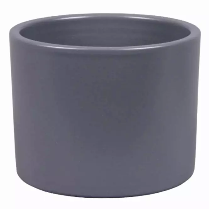 Osłonka ceramiczna Zeus Palete 17 cm ciemno szara