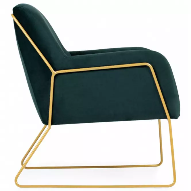 Fotel Milan Bluvel 78/złote