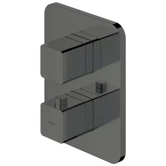 Bateria termostatyczna podtynkowa wannowa Parma grafit PM7436GR