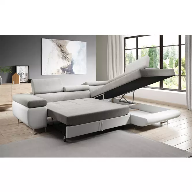 Narożnik z funkcją spania Lotus L Orinoco 21+Madryt 120 prawostronny,3