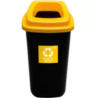 Kosz sort Bin 28 l żółty - plastik metal