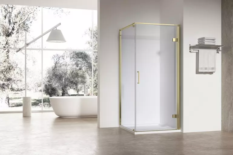 Kabina prysznicowa kwadratowa Maja 90x90x190 GOLD,3