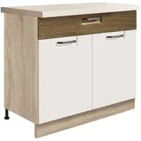 Szafka Kuchenna Favorit 7d Sonoma/White+Ribbeck