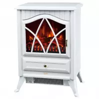 Kominek Elektryczny ADRIA Biały 1800W