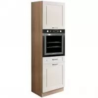 Szafka Kuchenna Smart 20D Sonoma/Biały Mat