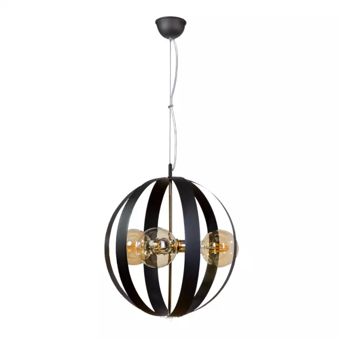 Lampa Livia 6021Z-H02-06 Czarny złoty LW3