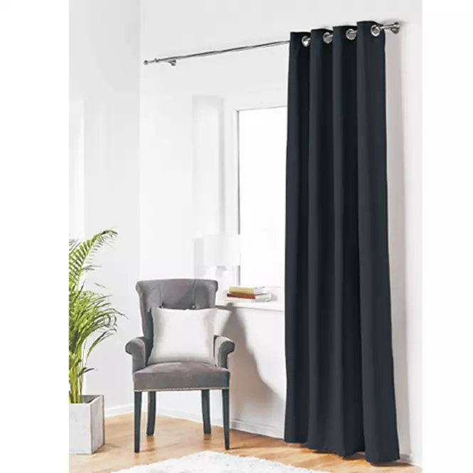 Zasłona na przelotkach Blackout 140x260 czarny