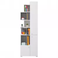 Regał Sigma Si4  Biały Lux/Beton