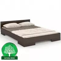 Łóżko Drewniane Bukowe Skandica Spectrum Niskie 90x200 Palisander