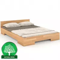 Łóżko Drewniane Bukowe Skandica Spectrum Niskie 140x200 Naturalny