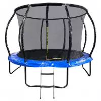 Trampolina ogrodowa PREMIUM z drabinką 427cm niebieska