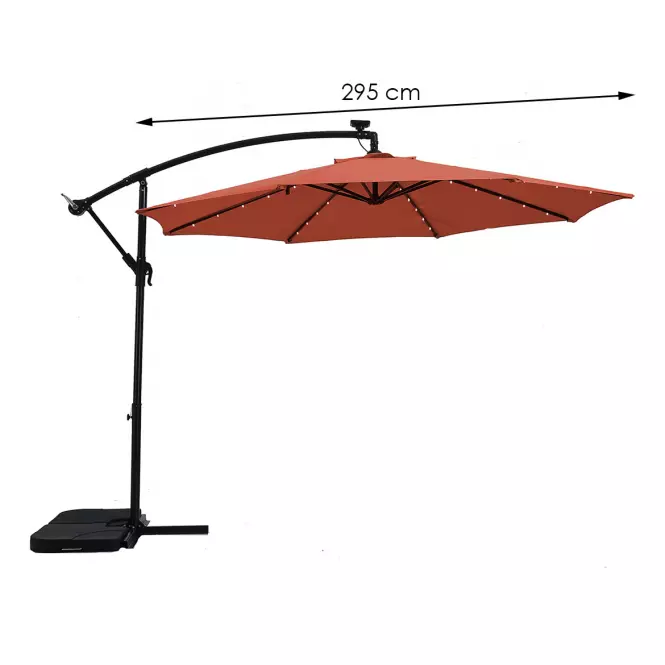 Parasol ogrodowy LED 300 cm