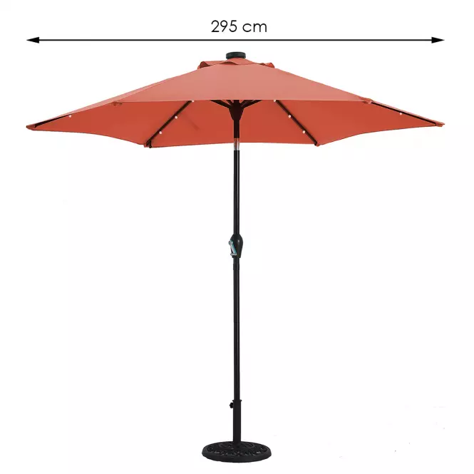 Parasol ogrodowy LED 300 cm