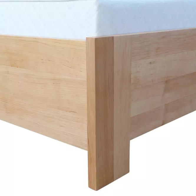Łóżko Drewniane Halden Plus 160x200 Olcha Naturalna