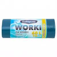 Worki na śmieci Super Mocne Praktyczna 60 l 10 szt.