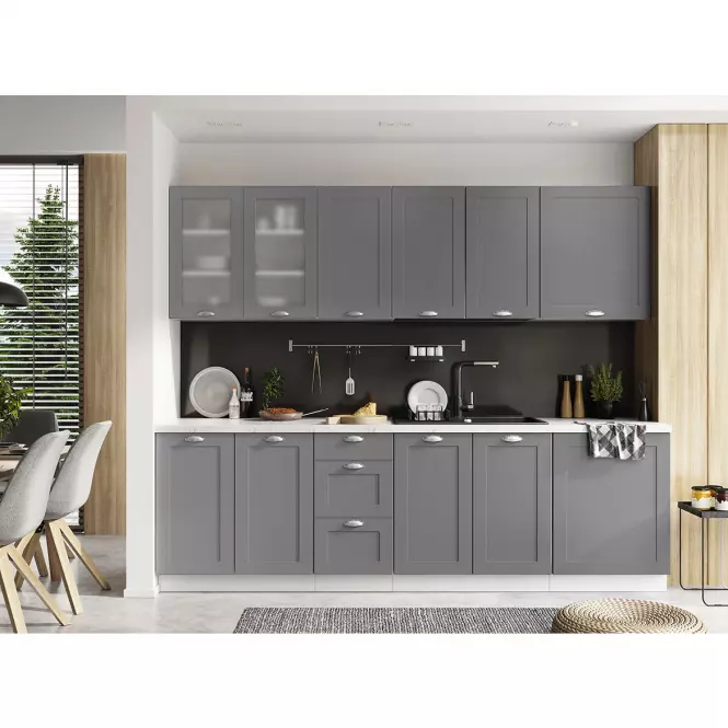Kuchnia Adele 260 Szary Mat Bb
