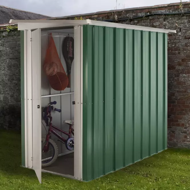 Domek ogrodowy metalowy 54GPE 158x120 cm zielony