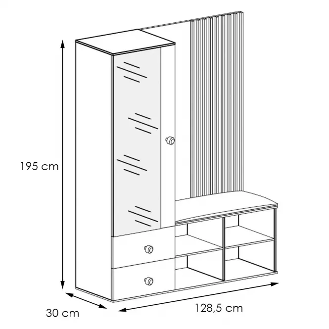 Garderoba Cali artisan