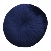 Poduszka Velvet Round 45 granatowa