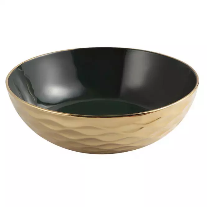 Umywalka Nablatowa Glamour Gold&Black