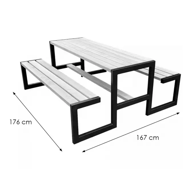 Komplet ogrodowy Picknick Grande palisander
