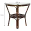 Komplet rattanowy Bahama ciemny brąz/cappucino,3