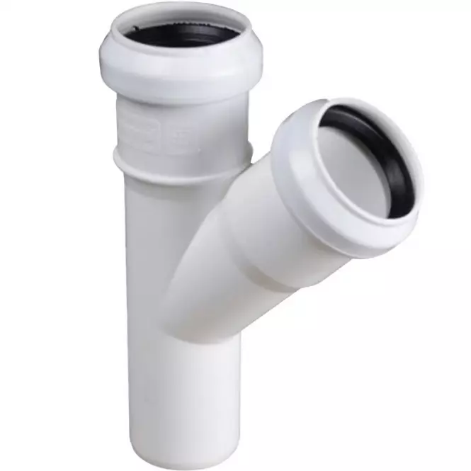 Trójnik biały 50/50 x 67°
