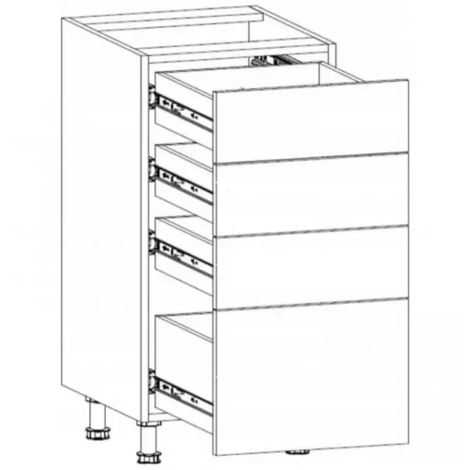 Szafka kuchenna Gardena D40S4 white