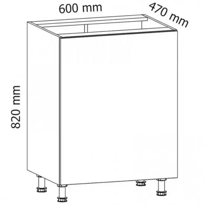 Szafka kuchenna Gardena D60Z P white,2