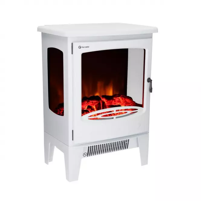 Kominek elektryczny NORA biały 1800W