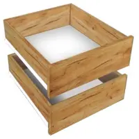 Komplet Szuflad (2SZT) 100 Dąb Craft Złoty