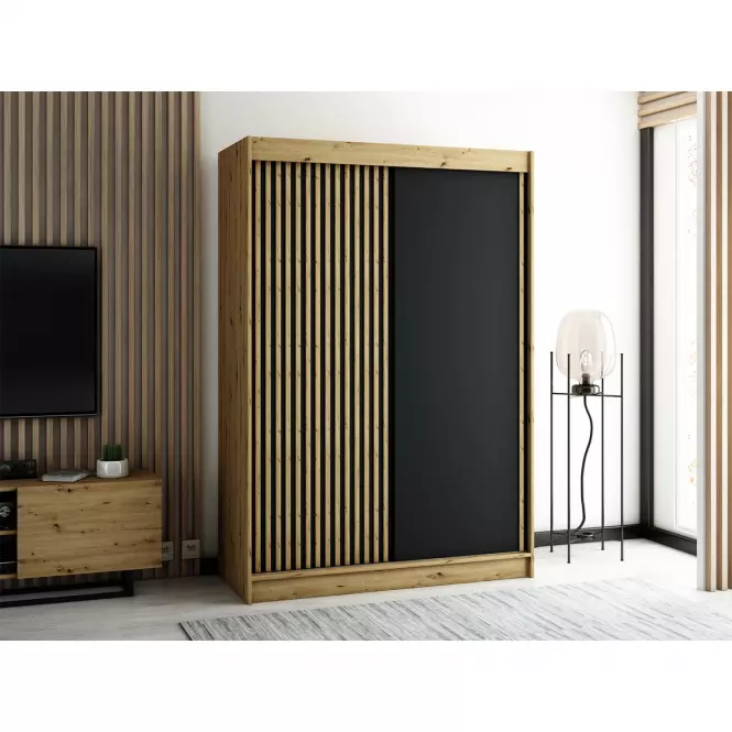 Szafa Lamelo 150 Dąb Artisan/Czarny